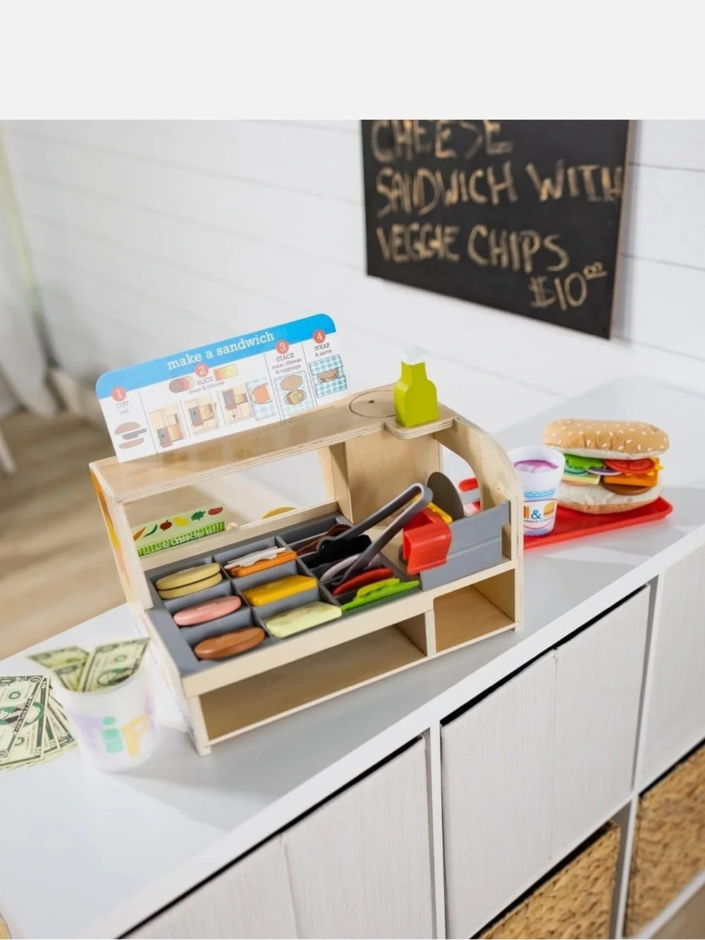 Melissa & Doug Wooden Slice & Stack Sandwich Set - Multicolor